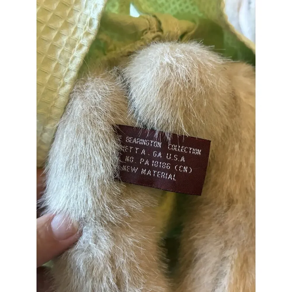 Vtg Bearington Collection Meg Egg Easter Bunny Rabbits Plush Twin Sister Lot 2